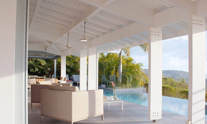Deshaies Villa | Coco Cannelle Prestige Villa Sea View with infinity pool (Above Grande Anse beach)
