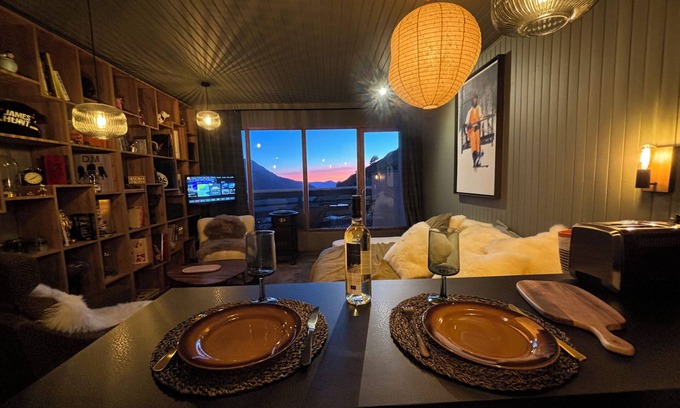 Orcieres-Merlette Apartment | Cocon Chaleureux Refait a Neuf, Terrasse et vue Exceptionnelle Pour 2 Personnes
