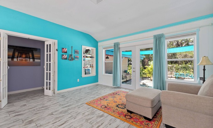 Fort Pierce House | Colorful & Spacious Home: Near Downtown & Beaches