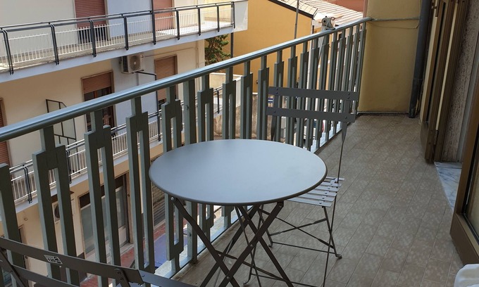 Sapri Apartment | Comfortable one-bedroom apartment with kitchen and terraced balcony with mountain view