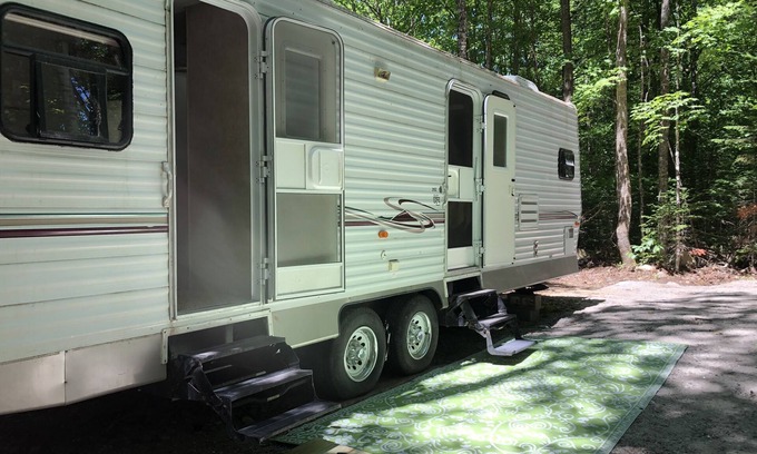 Rumford Center House | Comfy camper rental in the Western Mountains of Maine