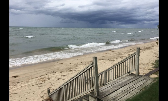 Port Austin Condo | Condo #6 Upper level condo on the water with beautiful views of Lake Huron.