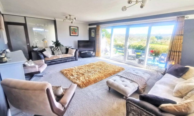 Robeston Wathen House | Contemporary retreat with fantastic views, hot tub and large garden