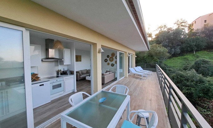 Portigliolo Villa | Contemporary villa 2Ch -Sophisticated decoration- Large terrace- Sea view and maquis