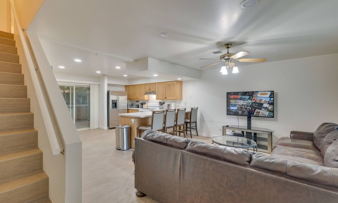 Country Rose House | Convenient Bakersfield Townhome with Patio!