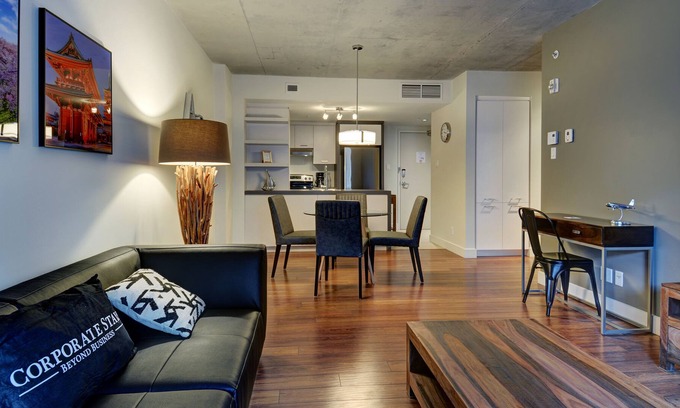 Cite-Universitaire Apartment | Corporate Stays | La Garde | Deluxe and Modern 1BR + Pool in Ste-Foy Quebec