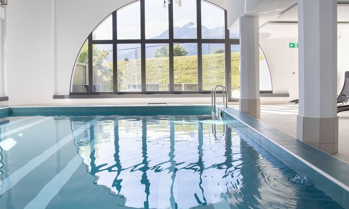 Falera Apartment | Cosy apartment for 4 guests with WIFI, pool, TV, balcony and panoramic view