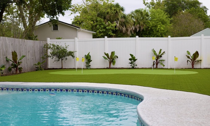 Jacksonville Beach House | Cottage Home with Heated Pool and Screened in Porch.