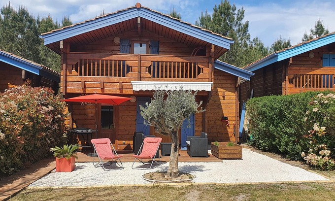 Bias Ski Chalet | COTTAGE NEAR MIMIZAN AND CONTIS BALNEO/POOL IN VACATION VILLAGE