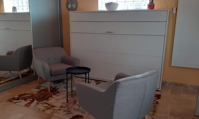 Vendat Apartment | Countryside studio with shared pool and Wifi near Vichy