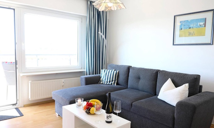 Westerland Apartment | Cozy 2-room apartment with south-facing balcony, wellness area in Westerland
