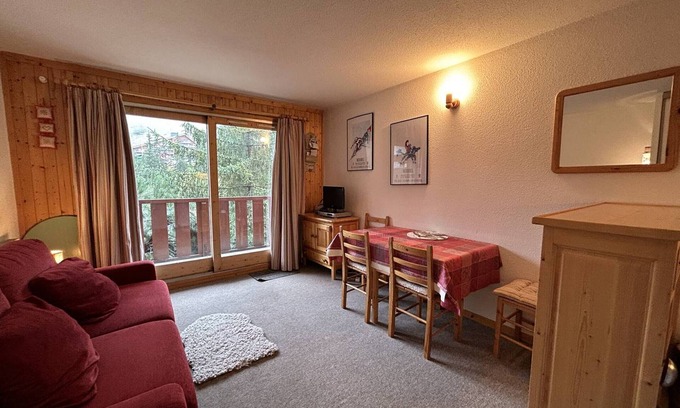 Meribel-Mottaret Apartment | Cozy alpine studio with Wifi and balcony - Méribel