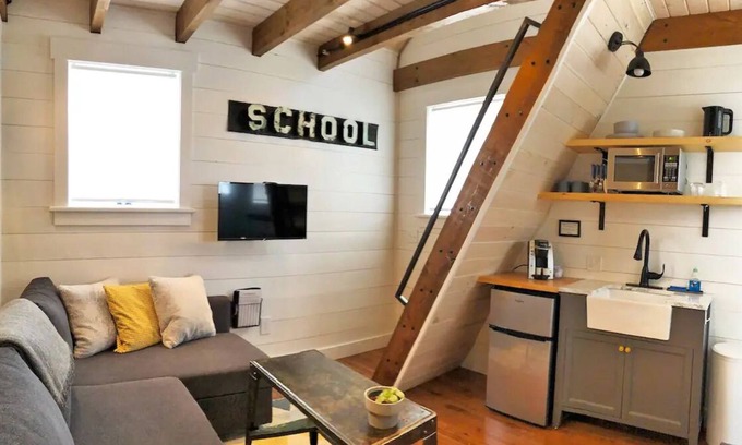 Morristown Apartment | Cozy Apartment in VT Schoolhouse, Close to Stowe!