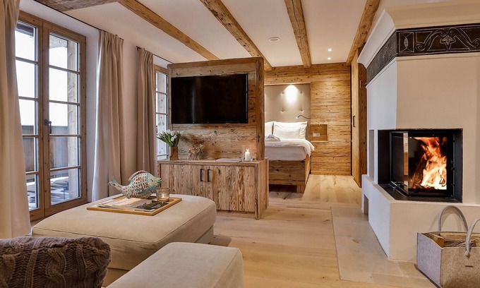 Frasdorf Apartment | Cozy chalet suite with 40sqm, bedroom/living room with kitchen and bathroom with sauna