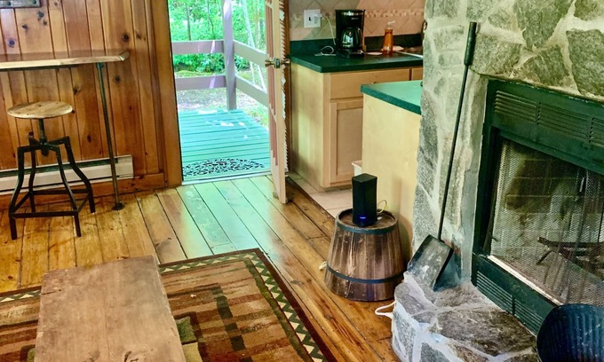 Twinbrook Cabin | Cozy Couples Creekside Cabin at TwinBrook Resort - Post-Helene Update!