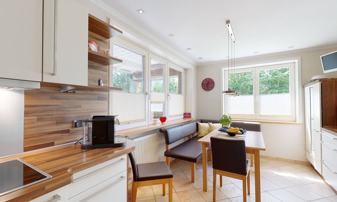 Borkum House | Cozy deluxe vacation home with terrace, garden, parking space and sauna
