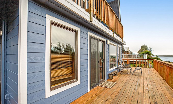 Rockaway Beach House | Cozy dog-friendly home with beach access, large deck, games, & bay views