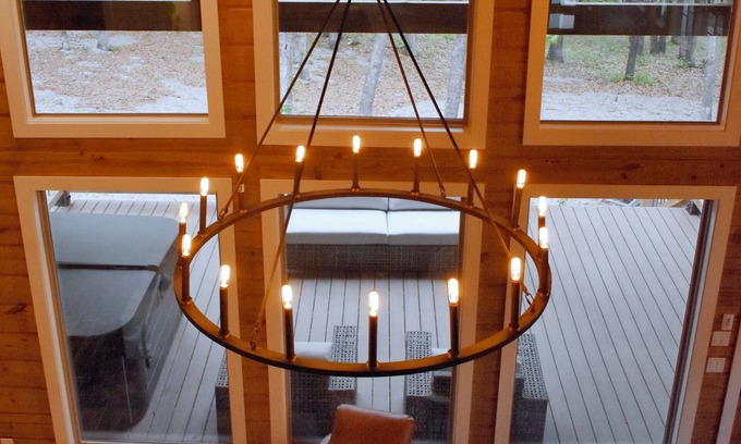 Hoyt House | Cozy Hilltop Hideaway at Lake Eufaula. Back deck Hot tub and balcony Lakeview!
