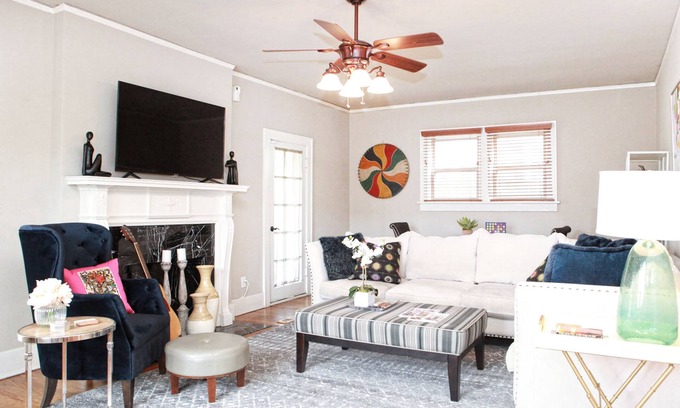 Cherry Street House | Cozy home near Gathering Place, Utica Square, fabulous dining and attractions.