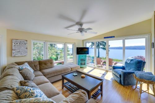 Langley House | Cozy Langley Retreat Water Views and Beach Access
