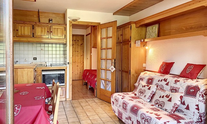 Demi-Quartier Apartment | Cozy studio for 3 with terrace, parking, and ski locker in Combloux