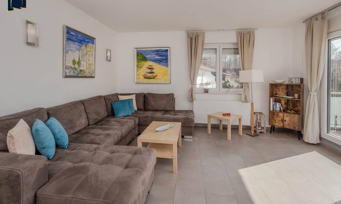 Korswandt Apartment | Cozy vacation apartment in Korswandt on the lake with balcony and lake view