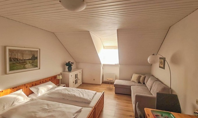 Kirchham Apartment | Cozy vacation apartment with sofa bed and fully equipped kitchenette.
