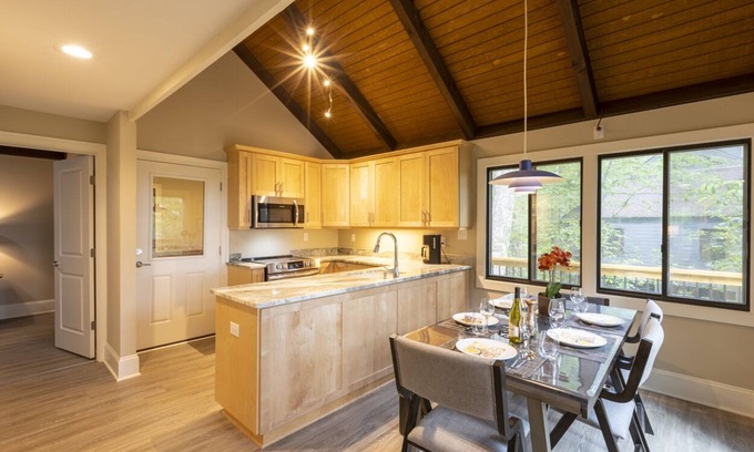 Wintergreen House | Custom Builder just completely remodeled this Mountain Chalet! .with Hot Tub!