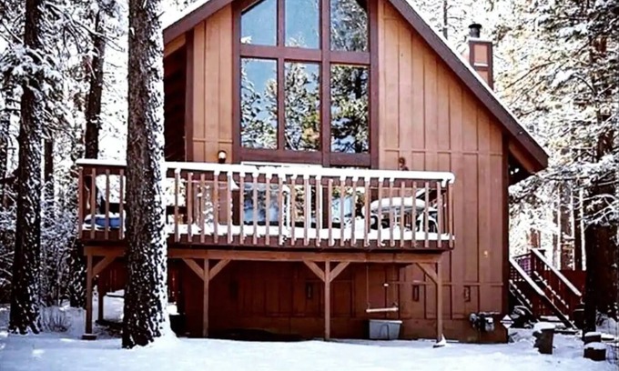 Big Bear Cabin | Dala Haus, nestled along side a private forest.