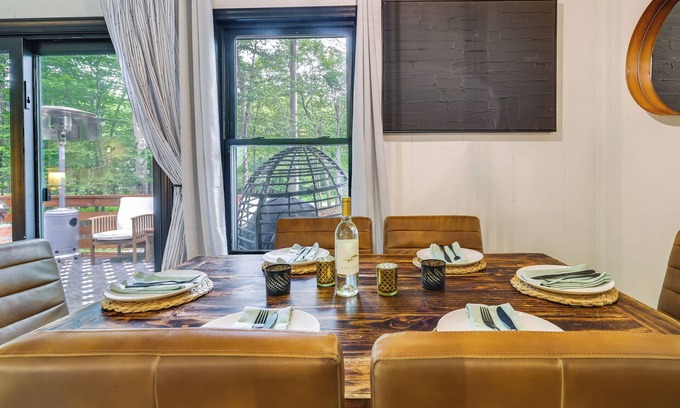 Gouldsboro Cottage | Deck, Fire Pit & Sauna: Big Bass Lake Getaway!