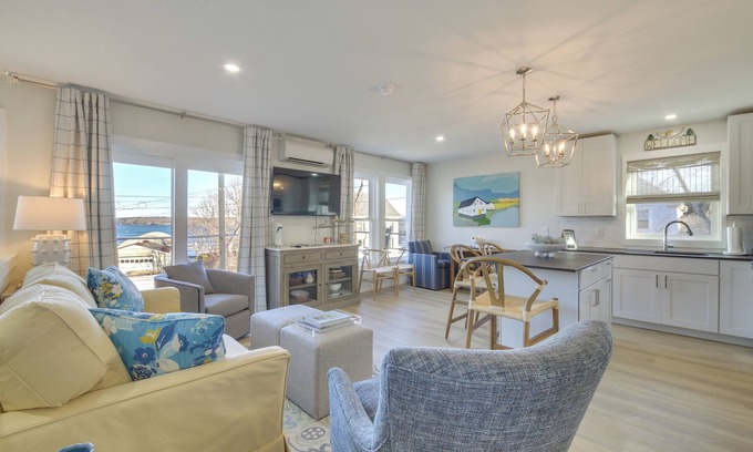 East Boothbay House | Deck w/Water Views: Quiet East Boothbay Retreat!