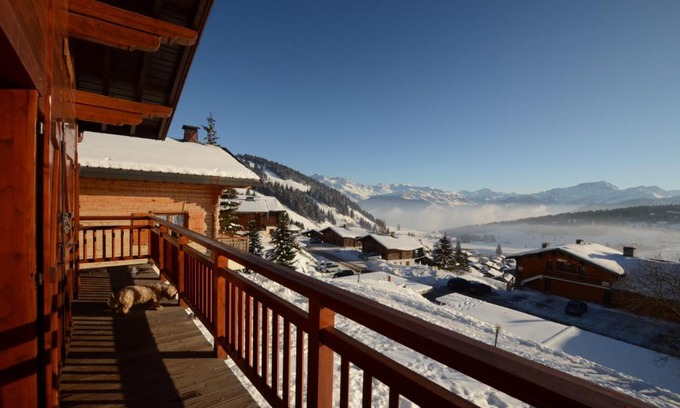 Les Saisies Ski Chalet | Demi Chalet duplex La Pierra Menta Les Saisies 6 pers 3 chambres