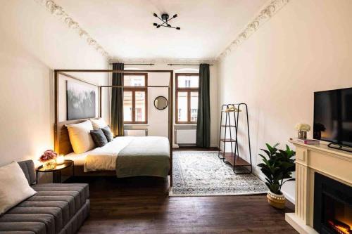 Pirna Apartment | Design Altstadtperle mit 2 Schlafzimmer- 6 Personen-Waschmaschine - Parkplatz-Infrarotkabine