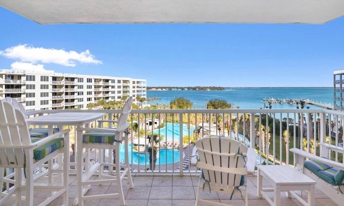 Fort Walton Beach Condo | Destin West Sandpiper 605 ~ Lazy River ~ Amazing 6th Floor Views!