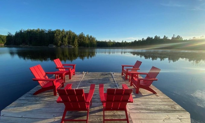 Saranac Lake House | Diamond Dock Camp on Lake Oseetah: pet friendly, sleeps 10, 2 docks, AC!