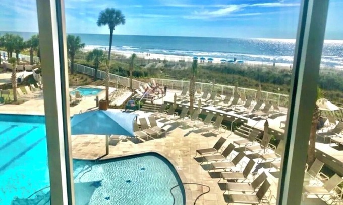 Palmetto Dunes Condo | Direct Beachfront & Poolside Must See Renovation