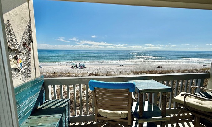 Pensacola Beach Condo | Direct Gulf-Front. 200+ ★ Reviews “Seas the Day” 2BR/2BA – Villas on the Gulf