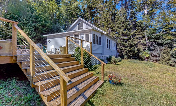 Boothbay Harbor House | Dog-friendly bay view home - water views, dock access