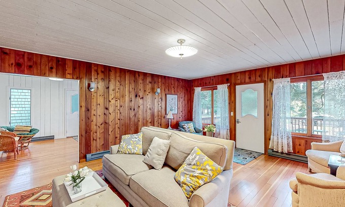 Empire Cottage | Dog-friendly downtown Glen Arbor home with deck, gas grill, and washer/dryer