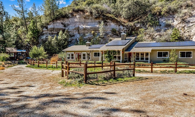 Forest Meadows House | Dog-friendly home and studio with private hot tub, central AC, and pool table
