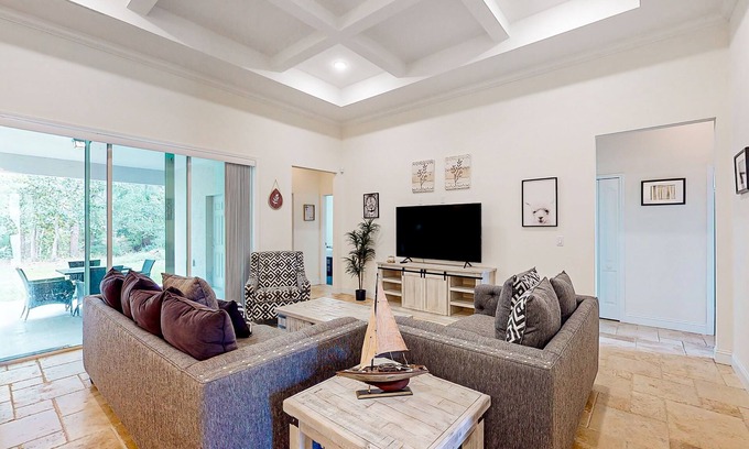 Indian Trails House | Dog-friendly home with Tesla EV charger, yard, patio, grill, AC, & W/D