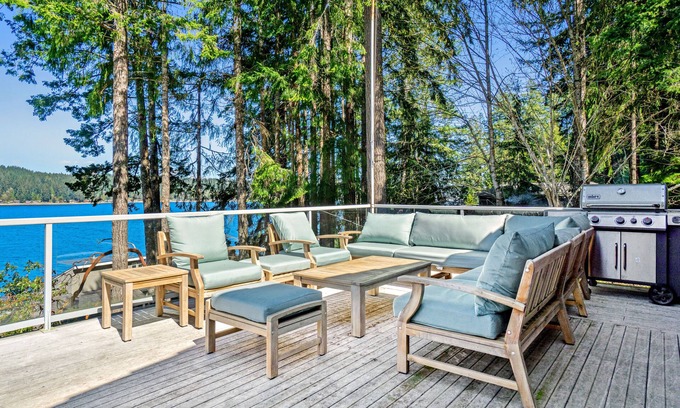 Union House | Dog-Friendly Home with Canal Views, Game Room, Furnished Deck, Hot Tub & Patio