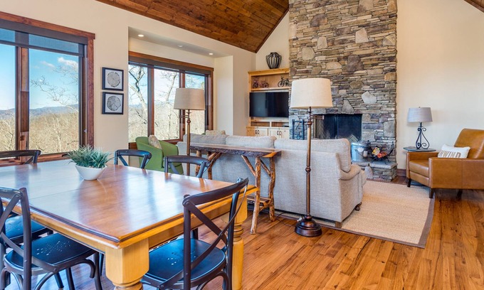 Pisgah Forest House | Dog-friendly Sutton Knob home with spectacular Pisgah views & screened-in porch