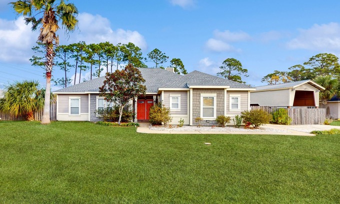 Upper Grand Lagoon House | Dog-friendly home , private pool, patio, firepit, AC, & W/D, snow bird friendly