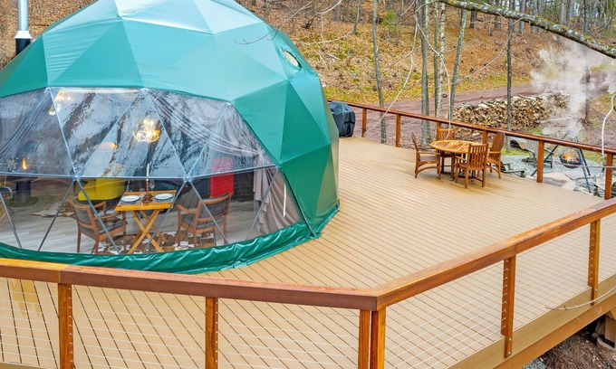 Swan Lake RV Rental | Domes at Catskills a lakefront glamping adventure for adults