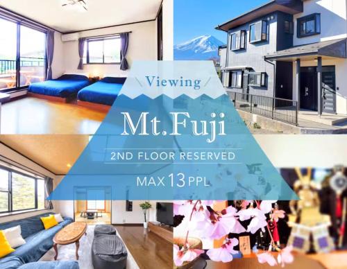 Fujikawaguchiko Apartment | 兜家-KabutoYa- Fuji from the room 3LDK100m2 11min walk from Kawaguchiko Station 2F private use Near Fujikyu Highland
