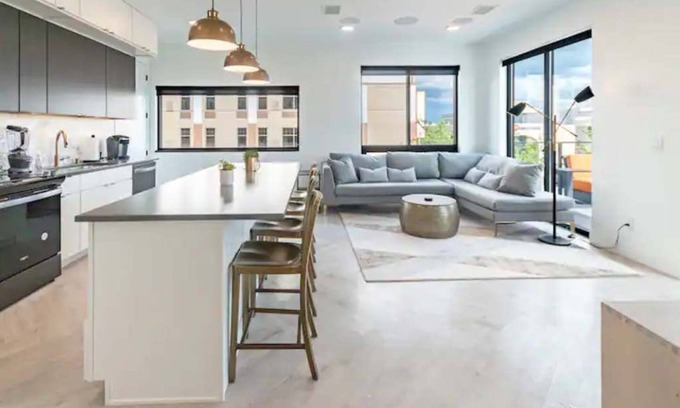 Appleton Apartment | Downtown! Brand New, Modern, Massive Patio, Great Kitchen + Game Room & Theater.