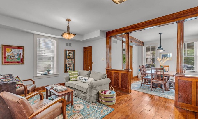 East Lawrence House | Downtown Red Brick Retreat
