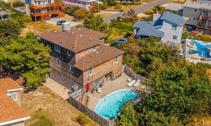 Carolina Dunes House | Duck 'N Cover 🏖️Spectacular 4 BR Home w/Pool, Hot Tub & Easy BEACH ACCESS-🏖️