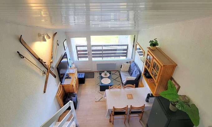 Saint-Michel-de-Chaillol Apartment | Duplex for 4 in Central Saint-Michel-de-Chaillol, Balcony, WiFi, Fully-Equipped Kitchen
